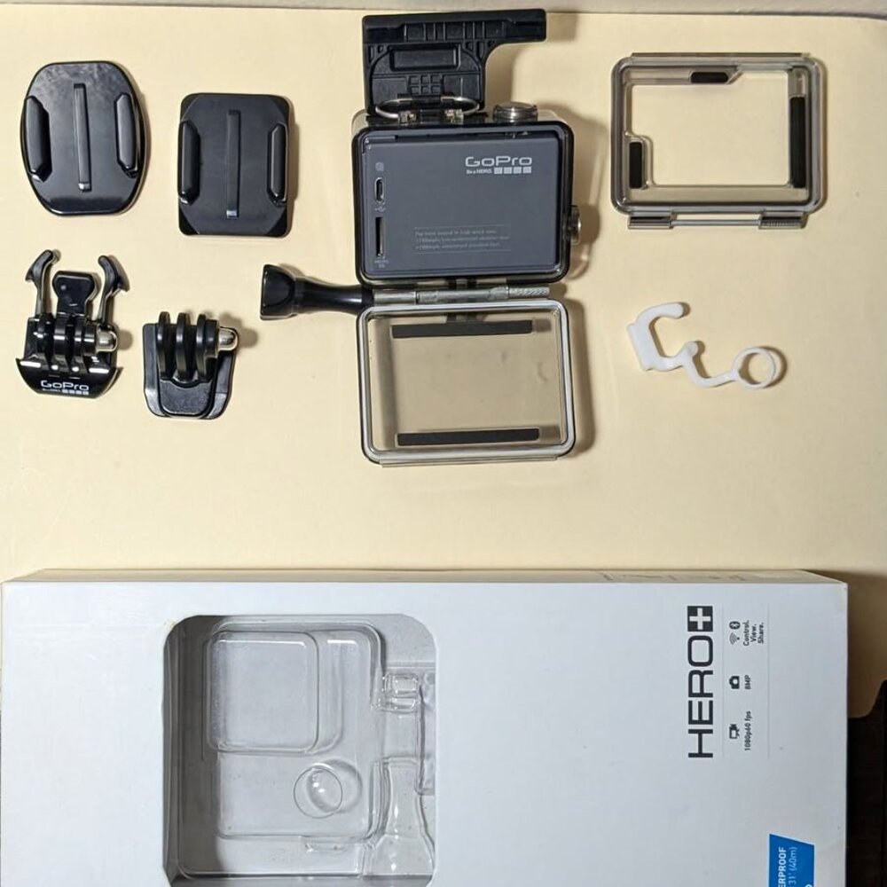 GoPro HERO + Action Cam 1080p 60fps Wi-Fi Waterproof Camera Bundle Original Box - Picture 5 of 9